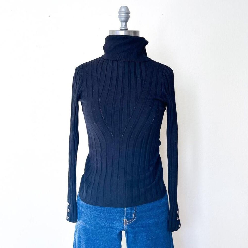 white house black market y2k turtleneck sweater womens xs